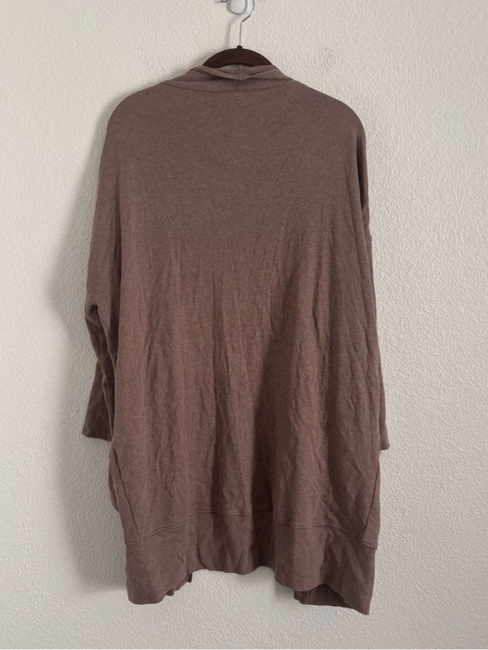 NWT Pact Women's  Size XS/S Brown Organic Cotton Airplane Wrap Long Cardigan - Picture 4 of 4